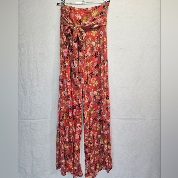 Ripcurl Floral Tangerine Women's Palazzo Pants - Picture 1 of 5